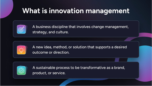 What is innovation management?